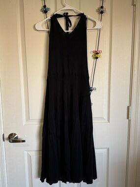a new day Black Halter Maxi Dress